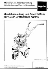 Agria 900 Betriebsanleitung Und Ersatzteileliste