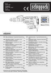 Scheppach AB2000 Originalbetriebsanleitung