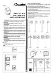 iGuzzini iPRO LED RGB WNC DMX RDM AUTO-ADDRESSING Bedienungsanleitung