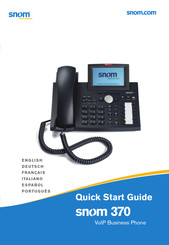 Snom 370 Schnellstartanleitung