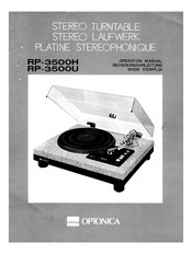 Sharp OPTONICA RP-3500H Bedienungsanleitung
