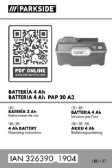 Parkside PAP 20 A3 Bedienungsanleitung