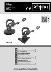 Scheppach DS930 Original Bedienungsanleitung