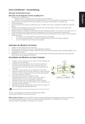 Acer XV272UV Kurzanleitung