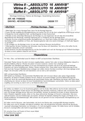 Inter Link Sas ABSOLUTO 16 ANV01B 19500250 Montageanleitung