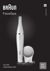 Braun FaceSpa 810 Bedienungsanleitung