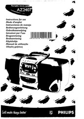 Philips AZ2407 Bedienungsanleitung