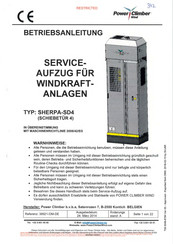 Power Climber Wind SHERPA-SD4 Betriebsanleitung