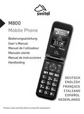 Switel M800 Bedienungsanleitung