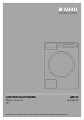 Asko WM76S Gebrauchsanweisung