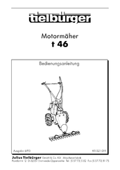 Tielbürger t 46 Bedienungsanleitung