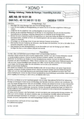 Inter Link Sas XONO 50 10 01 35 Montageanleitung