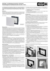 Helios ELS-VE Serie Montage- Und Betriebsvorschrift