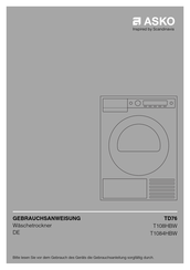 Asko TD76 Gebrauchsanweisung