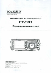 Yaesu FT-991 Bedienungsanleitung