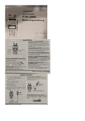 Yaesu FTA-250L Bedienungsanleitung