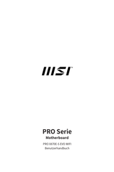 MSI PRO Serie Benutzerhandbuch