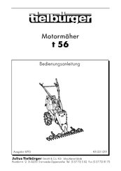Tielbürger t 56 Bedienungsanleitung
