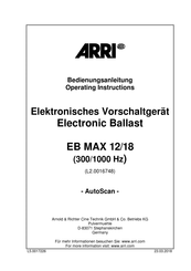 Arri EB MAX 12/18 Bedienungsanleitung