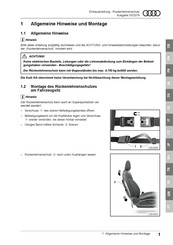 Audi 4M0.061.609 Installationsanleitung