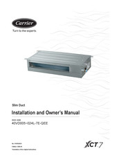 Carrier XCT7 40VD005-024L-7E-QEE Installations- Und Bedienungshandbuch