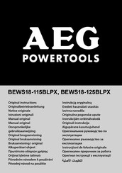 Aeg BEWS18-115BLPX Originalanweisungen