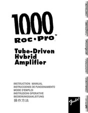 Fender 1000 Roc-Pro Bedienungsanleitung