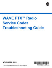 Motorola WAVE PTX TLK 110 Fehlerbehebungsanleitung