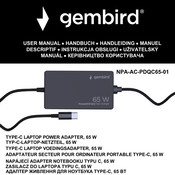 Gembird NPA-AC-PDQC65-01 Handbuch