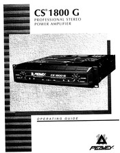 Peavey CS 1800 G Betriebsanleitung