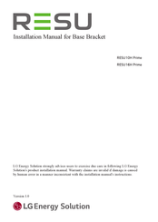 LG RESU10H Installationsanleitung