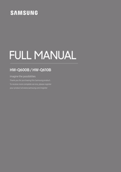 Samsung HW-Q600B Vollständige Anleitung
