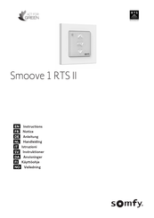 Somfy Smoove 1 RTS II Anweisungen