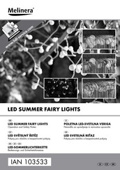 Melinera LED Summer Fairy Lights Betriebs- Und Sicherheitshinweise
