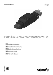 Somfy EVB Slim Receiver for Variation WP io Installationsanleitung