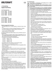 Voltcraft DSO-1084E Kurzanleitung