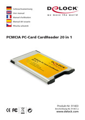 Delock PCMCIA PC-Card Benutzerhandbuch