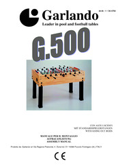 Garlando G 500 Weatherproof Aufbauanleitung