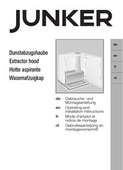 Junker JD36AW50 Gebrauchs- Und Montageanleitung