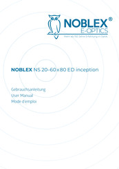 Noblex NS 20-60 x 80 ED inception Benutzerhandbuch
