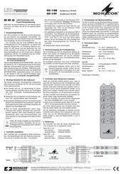 Monacor CU-10R Bedienungsanleitung