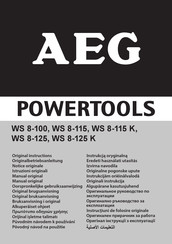Aeg WS 8-100 Originalbetriebsanleitung