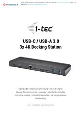 i-tec CATRIPLE4KDOCKPD Benutzerhandbuch