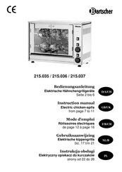 Bartscher E-6p Anleitungen Für Installation, Gebrauch Und Wartung
