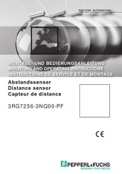 Pepperl+Fuchs 3RG7256-3NQ00-PF Montage- Und Betriebsanleitung