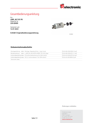Tr-Electronic LMRI-46-335 PB Handbuch