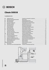 Bosch Climate 5000i M Bedienungsanleitung Für Den Betreiber