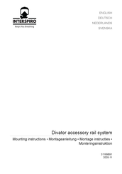 INTERSPIRO Divator accessory rail system Montageanleitung