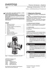 Oventrop Tri-D TR Montage- Und Betriebsanleitung Für Den Fachinstallateur