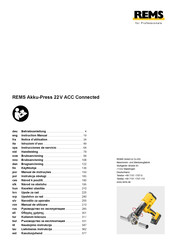 Rems Akku-Press 22 V ACC Connected Bedienungsanleitung
